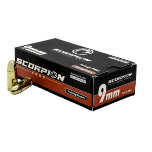 Home 8 SCORPION 9MM 115GR FMJ 50RD BOX/1000RD CASE