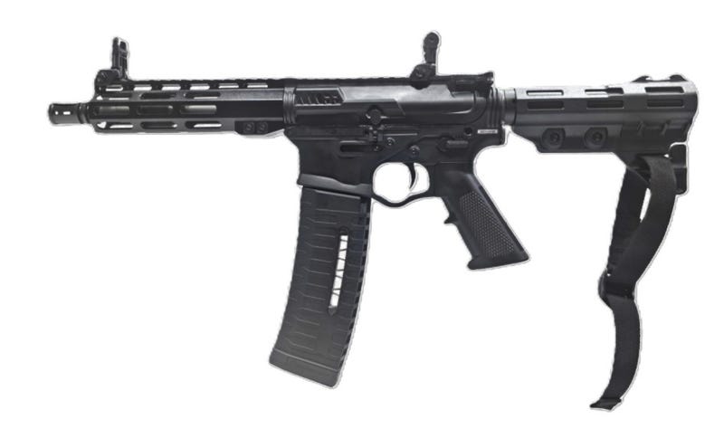 ATI ALPHA MAX 5.56 PISTOL 7.5" BARREL, 7" MLOK W/ FLIP UPS, NEW BRACE, 1-60RD MAG 1 ATI ALPHA MAX 5.56 PISTOL 7.5" BARREL, 7" MLOK W/ FLIP UPS, NEW BRACE, 1-60RD MAG