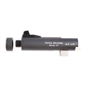 TRAIL-LITE 22 LR 4â 1-16 TWIST THREADED NON-FLUTED BBL BLK