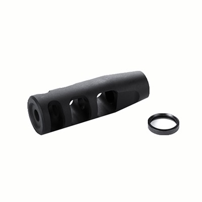 3-PORT COMPENSATOR 22 CALIBER 1/2-28 STEEL BLACK 1 3-PORT COMPENSATOR 22 CALIBER 1/2-28 STEEL BLACK