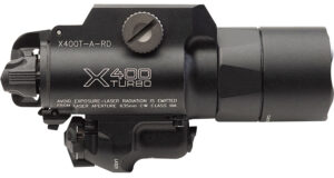 Home 30 SureFire X400TARD X400T-A-RD Turbo Black Anodized 650 Lumens White LED/Red Laser