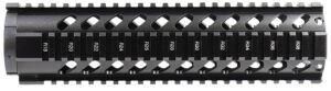 Aim Sports MT061 AR Handguard  10" Mid-Length Style Made of Aluminum with Black Anodized Finish & Quad Rail