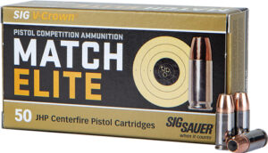 Home 31 SIG AMMO 9MM 147GR ELITE - V-CROWN COMP 50RD 20BX/CASE