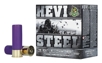 HEVI-STEEL 16GA 2.75" 15/16OZ #6 1 HEVI-STEEL 16GA 2.75" 15/16OZ #6