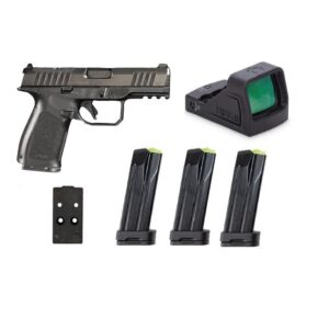 Home 32 Rost Martin RM1C Handgun Bundle 9mm Luger 10rd (4) Magazines 4" Barrel Black Viridian Red Dot Pistol Case