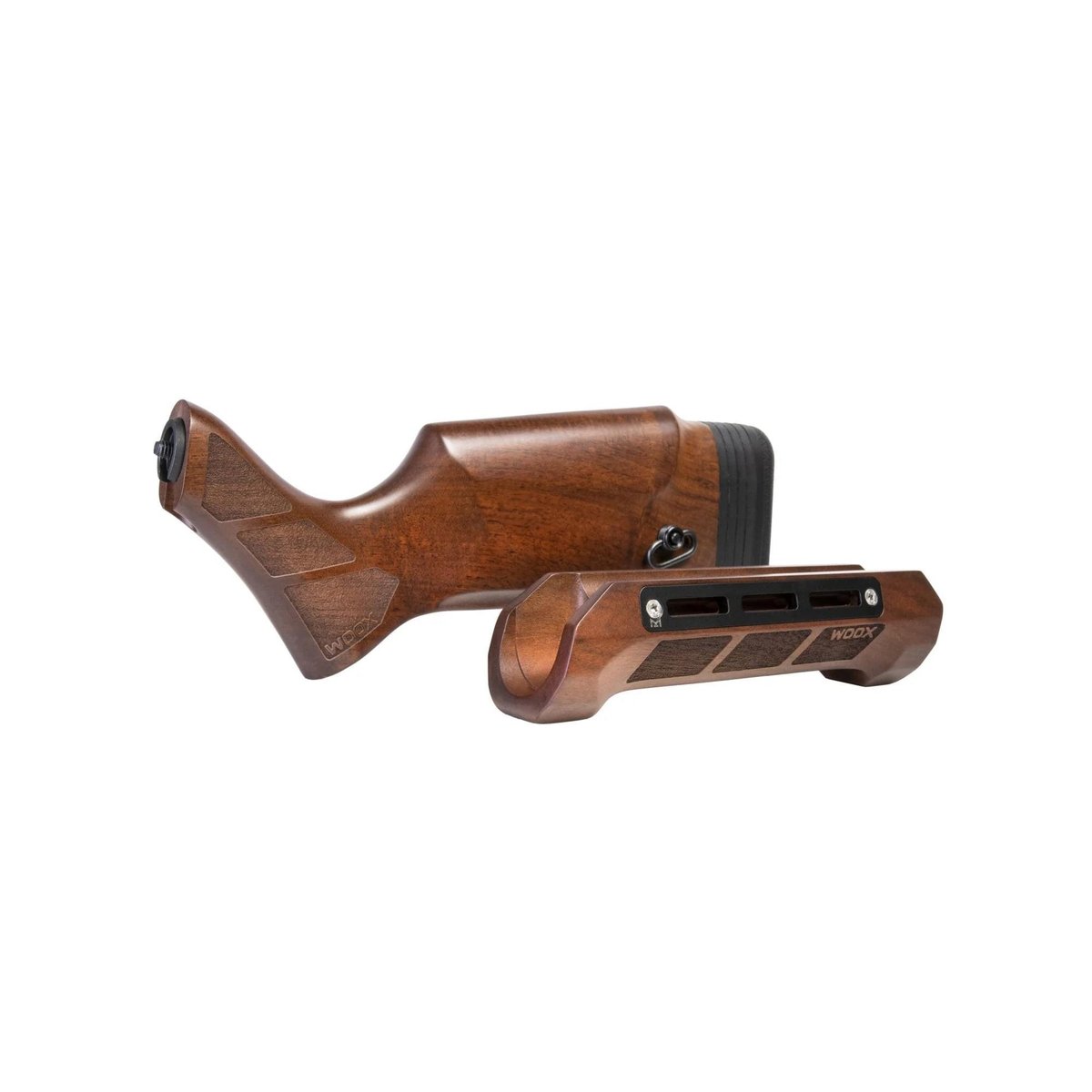WOOX Gladiatore Stock and Forend Kit for Mossberg 500 6.75" Action Tube Walnut 1 WOOX Gladiatore Stock and Forend Kit for Mossberg 500 6.75" Action Tube Walnut