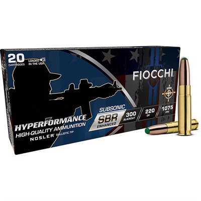 HYPERFORMANCE SBR ENHANCE 300 BLK 220GR NOSLER PTBT 20/BOX 1 HYPERFORMANCE SBR ENHANCE 300 BLK 220GR NOSLER PTBT 20/BOX